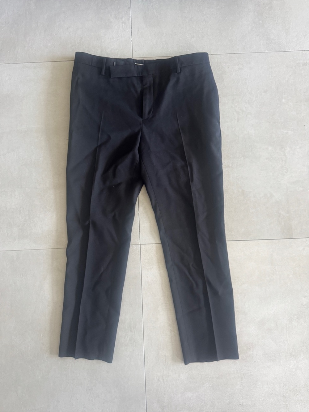 Saint Laurent Black Men's Dress Trousers - Slim Tailored